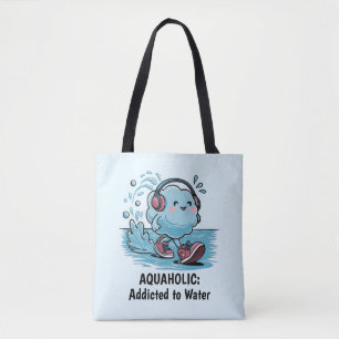Bolsa Tote Nuvem de desenho animado engraçado