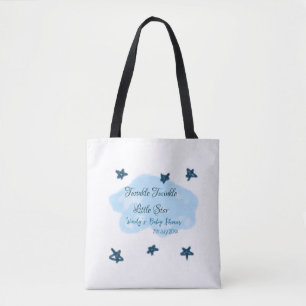 Bolsa Tote Nuvens azuis brilham Twinkle Pequena Exibição de B