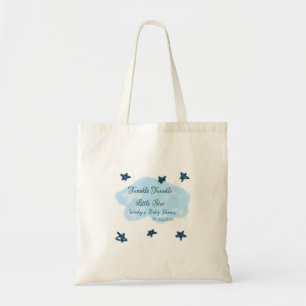 Bolsa Tote Nuvens azuis brilham Twinkle Pequena Exibição de B