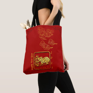 Bolsa Tote Nuvens Chinesas no Novo Ano OX AoTB