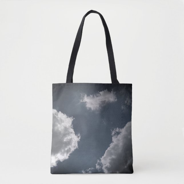 Bolsa Tote Nuvens de cinza (Frente)