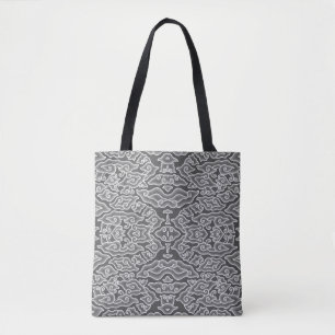 Bolsa Tote Nuvens de Cinzas indonésias Batik Motif Megaletun