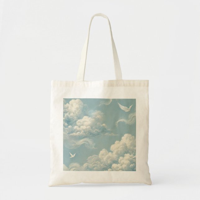 Bolsa Tote Nuvens etéreas (Frente)
