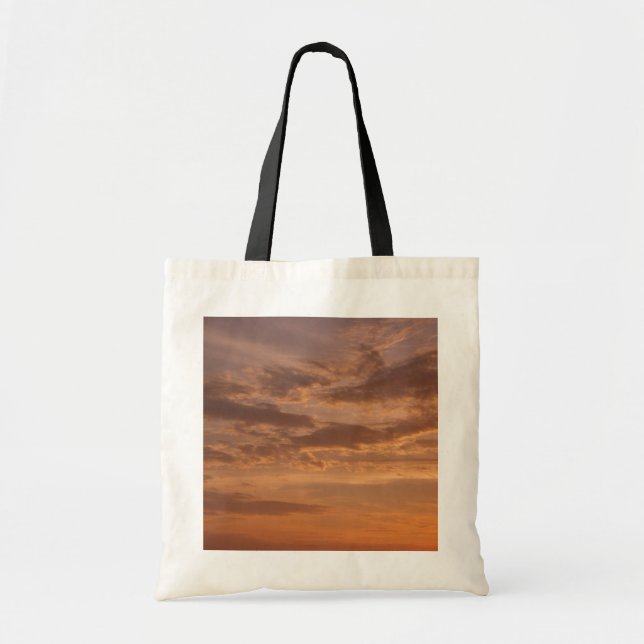 Bolsa Tote Nuvens solares II Pastel Abstrato Natureza (Frente)