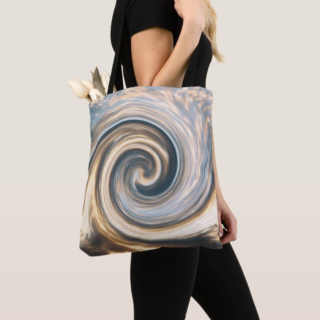 Bolsa Tote Nuvens Twirled..... (Close Up)