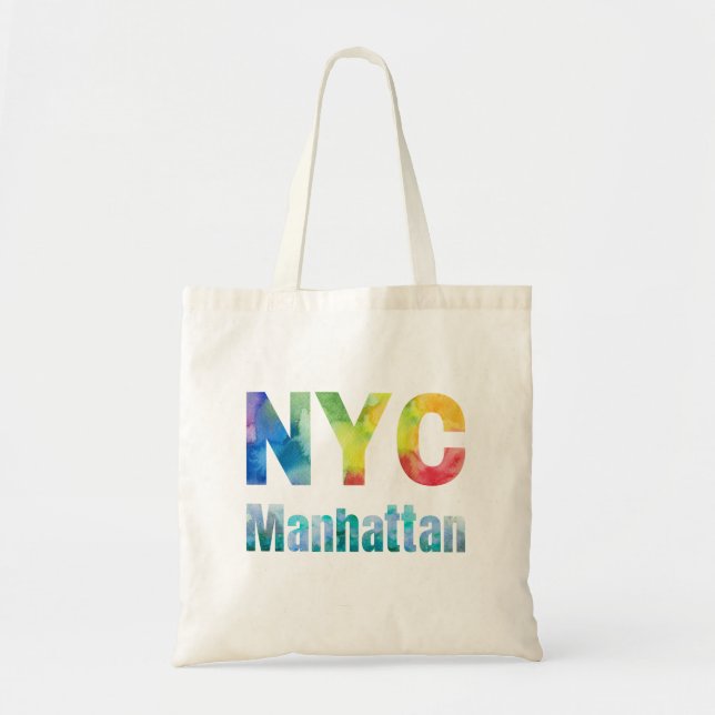 Bolsa Tote NYC Manhattan Tote Bag Colorida (Frente)
