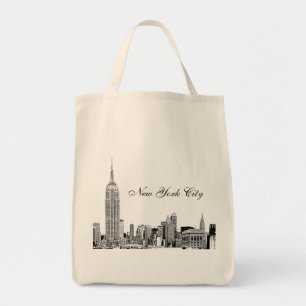 Bolsa Tote NYC Skyline Etch 01