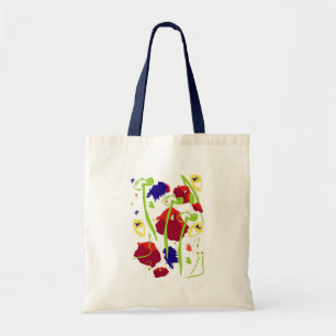Bolsa Tote O abstrato selvagem floresce o saco