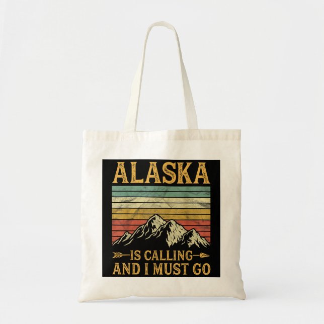 Bolsa Tote O Alaska Está Ligando E Eu Preciso Ir (Frente)
