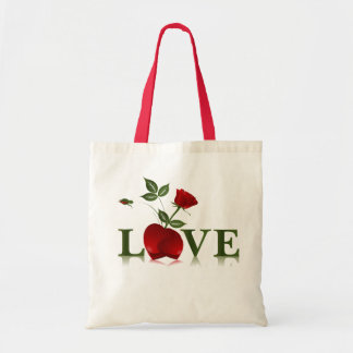BOLSA TOTE O AMOR - CORAÇÃO VERMELHO E AUMENTOU