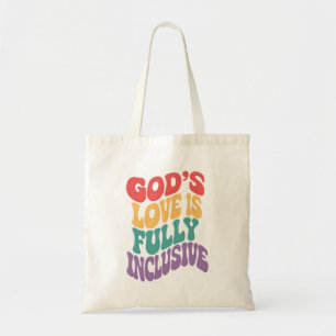 Bolsa Tote O Amor de Deus é Totalmente Inclusivo Cristão Jesu