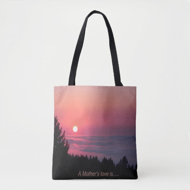 Bolsa Tote O amor de uma mãe é.... (Frente)