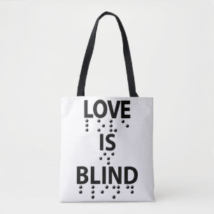 Bolsa Tote O Amor É Cego Braille
