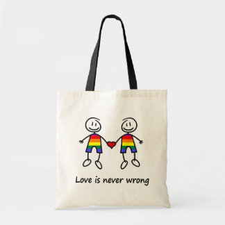 Bolsa Tote O amor é nunca errado