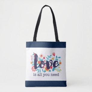 Bolsa Tote "O amor é tudo que você precisa"