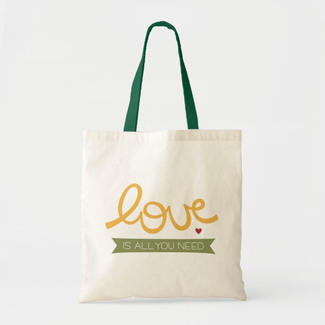 Bolsa Tote o amor é tudo que você precisa (Frente)