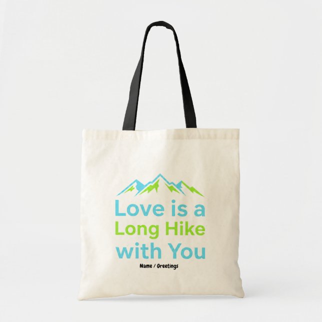 Bolsa Tote O Amor é uma Longa Caminhada com Você Casal de Mon (Frente)
