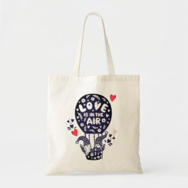 Bolsa Tote O Amor Está no Ar Gnomos em um Balão de Ar Quente