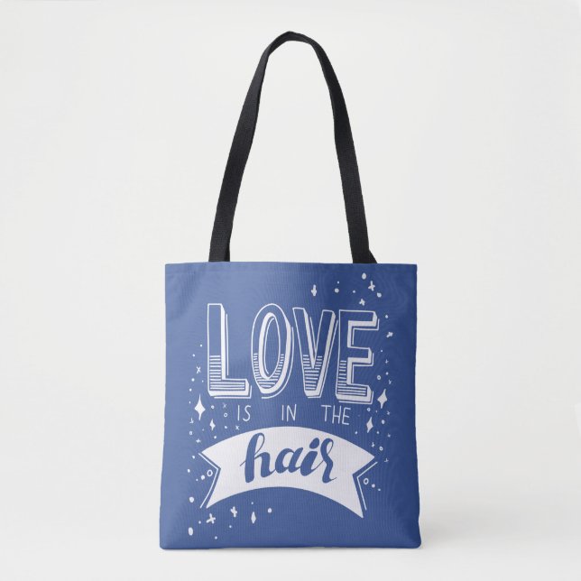 Bolsa Tote O amor está no cabelo (Frente)