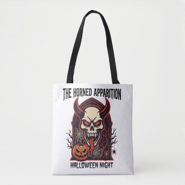Bolsa Tote O Aparecimento Cornudo de Halloween (Frente)