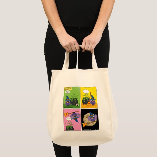 Bolsa Tote O Assistente de Aprendizado - Limpando cômico (Frente (produto))