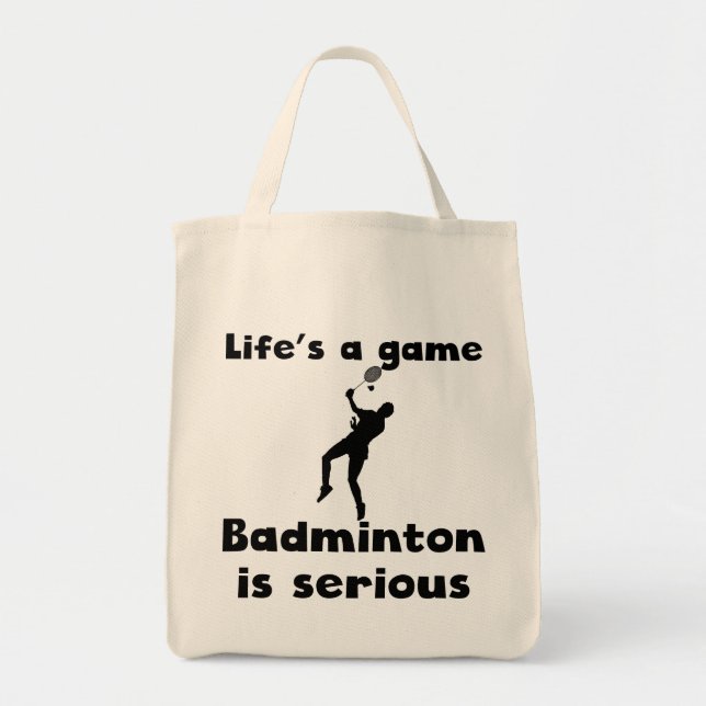 Bolsa Tote O Badminton é sério (Frente)