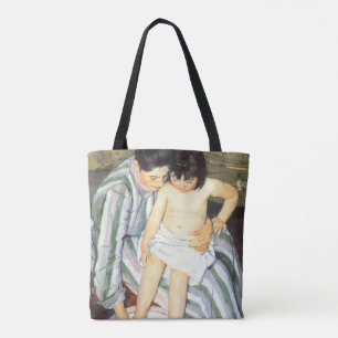 Bolsa Tote O Banho de Criança por Mary Cassatt Impressionismo