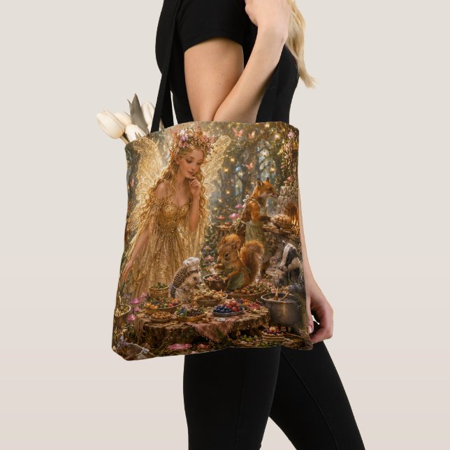 Bolsa Tote O Banquete Encantado da Floresta da Fada (Close Up)