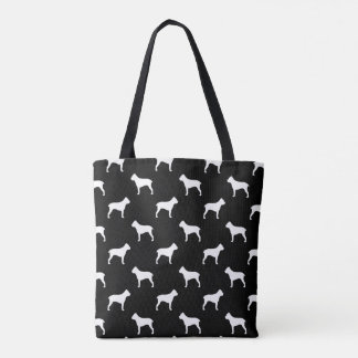 Bolsa Tote O bastão Corso mostra em silhueta o teste padrão