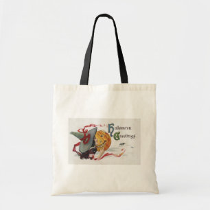 Bolsa Tote O Beijo da Bruxa: Um Jack o Lanterna no Halloween