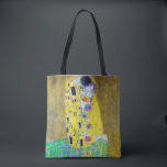 Bolsa Tote O Beijo, Gustav Klimt<br><div class="desc">Gustav Klimt (14 de julho de 1862 - 6 de fevereiro de 1918) era um pintor simbólico austríaco e um dos membros mais destacados do movimento Viena Secessão. Klimt é notado por suas pinturas, murais, esboços, e outros objetos de arte. Além de suas obras figurativas, que incluem alegorias e retratos,...</div>