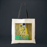 Bolsa Tote O Beijo, Gustav Klimt<br><div class="desc">Gustav Klimt (14 de julho de 1862 - 6 de fevereiro de 1918) era um pintor simbólico austríaco e um dos membros mais destacados do movimento Viena Secessão. Klimt é notado por suas pinturas, murais, esboços, e outros objetos de arte. Além de suas obras figurativas, que incluem alegorias e retratos,...</div>