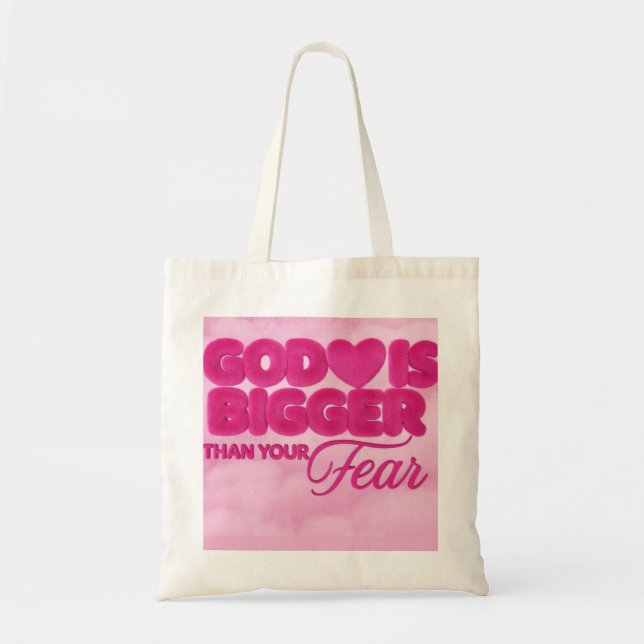 Bolsa Tote O bem é maior que o seu medo (Bolsa TOTE) (Frente)