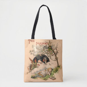Bolsa Tote O Berçário Alice 1890 Capa do Mundo das Maravilhas