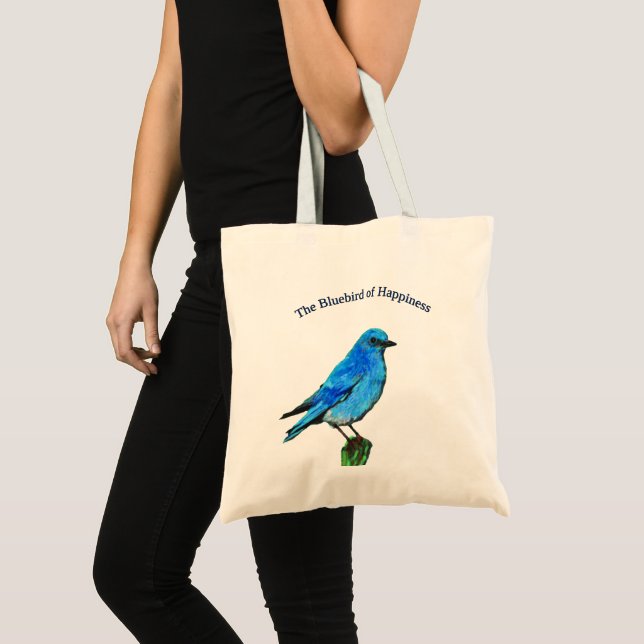 Bolsa Tote O Bluebird da Felicidade Tote (Frente (produto))