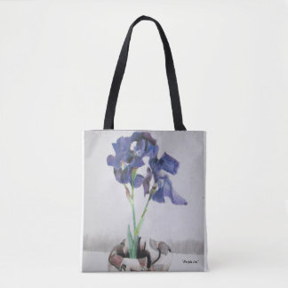 Bolsa Tote O bolsa, all over com "a íris roxa" por Larsen