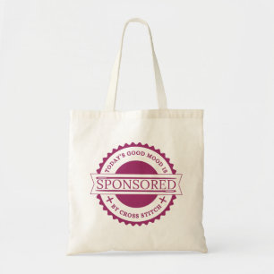 Bolsa Tote O bom humor de hoje é patrocinado por Cross Stitch