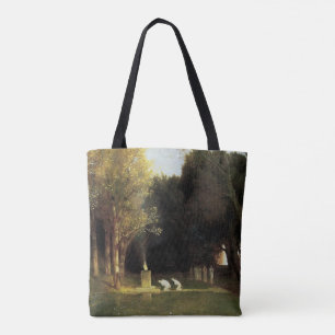Bolsa Tote O Bosque Sagrado por Arnold Bocklin, Arte Antiga