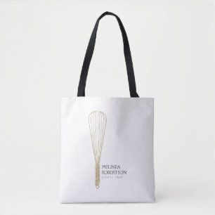 Bolsa Tote O brilho Dourado Whisk a padaria