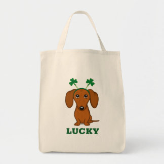 Bolsa Tote O Cachorro do Dia de São Patrício Engraçado é pers