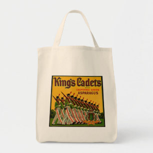 Bolsa Tote O Cadete Aspargo Rotulagem do rei