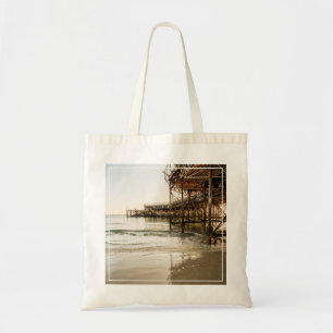 Bolsa Tote O cais sul da parada na costa em Southsea