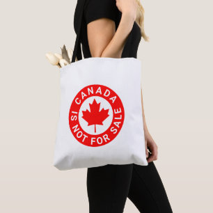 Bolsa Tote O Canadá não está à venda de folha vermelha de map
