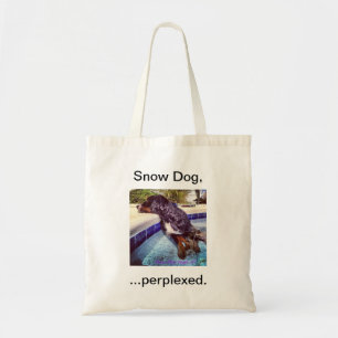 Bolsa Tote O cão da neve,… perplexed