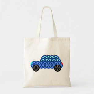 Bolsa Tote O Carro Da Vida - Formas Sagradas B1, Azul.