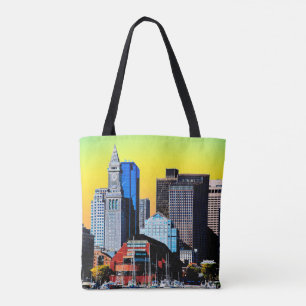 Bolsa Tote O Cartão de Ímã do Pôster da Alfândega Boston EUA