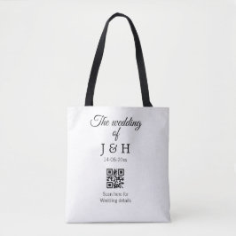 Bolsa Tote O casamento de adicionar nome do casal Detalhes da