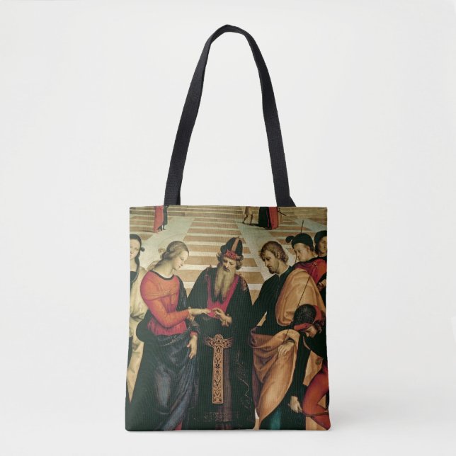 Bolsa Tote O casamento do Virgin, 1504 (Frente)
