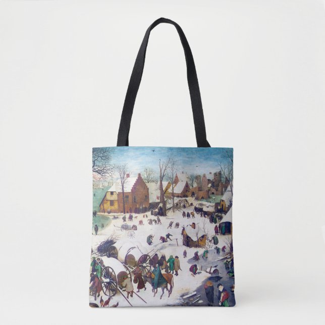 Bolsa Tote O Censo de Belém, Pieter Bruegel (Frente)
