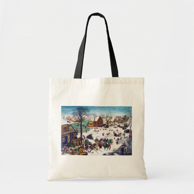 Bolsa Tote O Censo de Belém, Pieter Bruegel (Frente)
